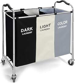 Wäschesortierer Mit Rollen - 240L Wäschekorb Mit 