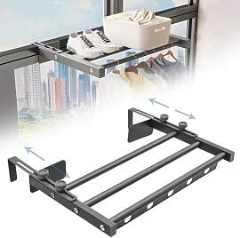 Wäscheständer,40cm Verstellbarer Bohrfrei
