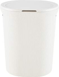 Wäschetonne Baobab Weiß ca. 40 l