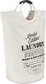 Wäschetonne Laundry in Hellgrau/Schwarz