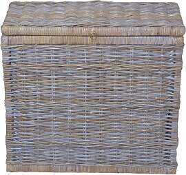 Wäschetruhe MY HOME "Duo", grau (kubu,