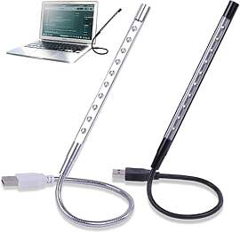 Wafuesh 2 Stück USB LED Leselampen Mit Flexiblem