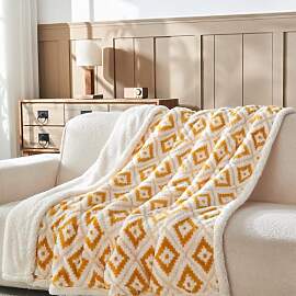 Wajade Böhmische Kuscheldecke Rhombus Flauschige