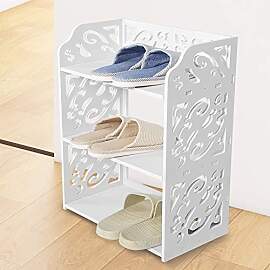Wakects 3-Shelfer Schuhregal Modern PVC