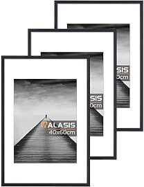 Walasis Bilderrahmen 40x60 Schwarz mit