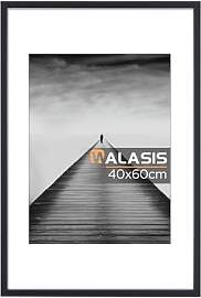 Walasis Bilderrahmen 40x60 Schwarz mit
