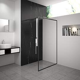 Walk-in-Dusche MARWELL "Style", weiß,