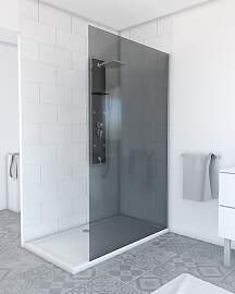 Walk-in-Dusche MARWELL, weiß, neutral, B:120cm