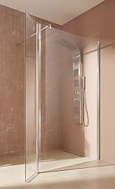 Walk-in-Dusche WELLTIME "Mailand", grau