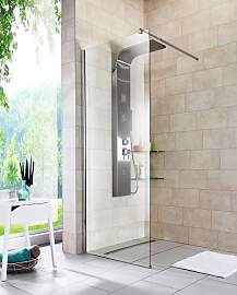 Walk-in-Dusche WELLTIME "Tropea light",
