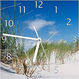 Wallario Design-Wanduhr Düne am Strand unter