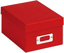 walther design Aufbewahrungsboxen rot 10 x 15 cm