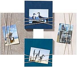 walther design Bilderrahmen blau für 4 Fotos