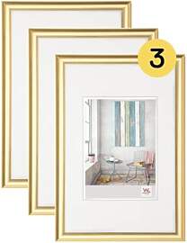 walther design Bilderrahmen gold 30 x 40 cm 3er