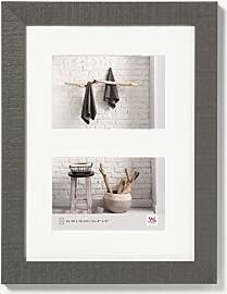 walther design Bilderrahmen grau 2X 10x15 cm