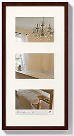 walther design Bilderrahmen nussbaum 3X 10x15 cm