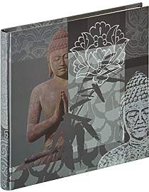walther design Fotoalbum grau 26 x 25 cm Buddha