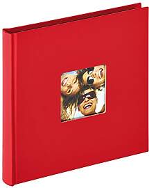 walther design Fotoalbum rot 18 x 18 cm mit