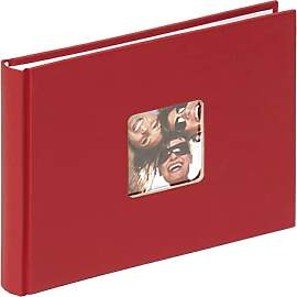 walther design Fotoalbum rot 22 x 16 cm mit