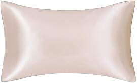 WANAM Kissenbezug aus Seide, Satin-Haar, Kamel, 35 