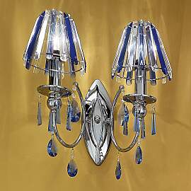 Wandarm AQUA, chrom/blau