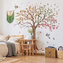 Wandaufkleber Vier Jahreszeiten Baum Wanddeko für 