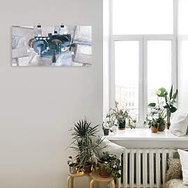 Wandbild ARTLAND "Abstrakte blaue