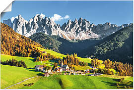 Wandbild ARTLAND "Alpen Berge Santa