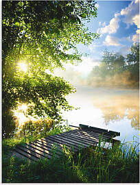 Wandbild ARTLAND "Angelsteg am Morgen",