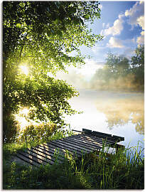 Wandbild ARTLAND "Angelsteg am Morgen",