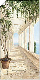 Wandbild ARTLAND "Capri", beige (farbe