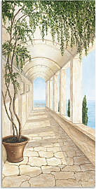 Wandbild ARTLAND "Capri", beige (farbe