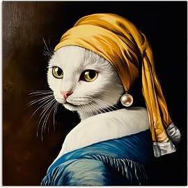Wandbild ARTLAND "Die Katze mit dem