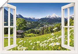 Wandbild ARTLAND "Fensterblick Bayerischen