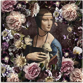 Wandbild ARTLAND "Lady mit Hermelin - Da