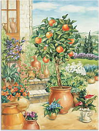 Wandbild ARTLAND "Orangenbaum im