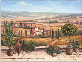Wandbild ARTLAND "Terrasse", braun