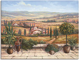 Wandbild ARTLAND "Terrasse", braun