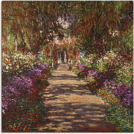 Wandbild ARTLAND "Weg in Monets Garten in