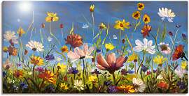 Wandbild ARTLAND "Wildblumenwiese blauer