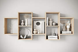 Wandboard HOME AFFAIRE "Wandregal Trio", 