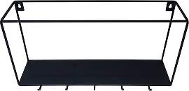 Wandboard Mila aus Metall in Schwarz