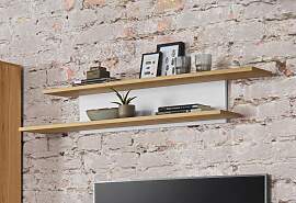 Wandboard VOGL MÖBELFABRIK, weiß (altholzeiche,