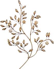 Wanddekoobjekt, gold, B:74cm H:98cm T:2,5cm,