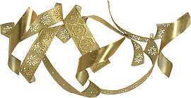Wanddekoobjekt "Wanddekoration", gold