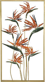 Wanddekoobjekt "Wanddekoration", orange