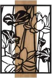 Wanddekoration Mauro Ferretti Lotus Ferro E Wood