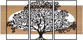 Wanddekoration Mauro Ferretti Tree Ferro (x3)