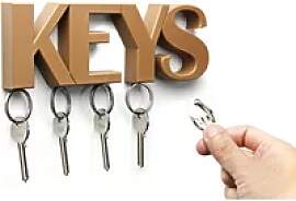 Wanddekoration Qualy Keys