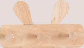 Wandgarderobe Aus Holz Buny Kids Braun Natur -